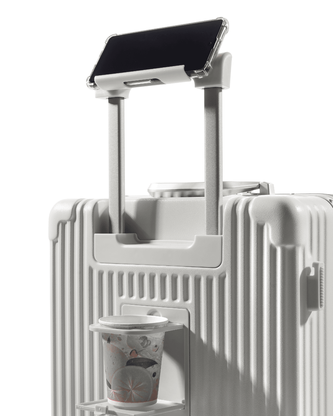 Quest Aluminium Trolley Bag - White 20" Cabin