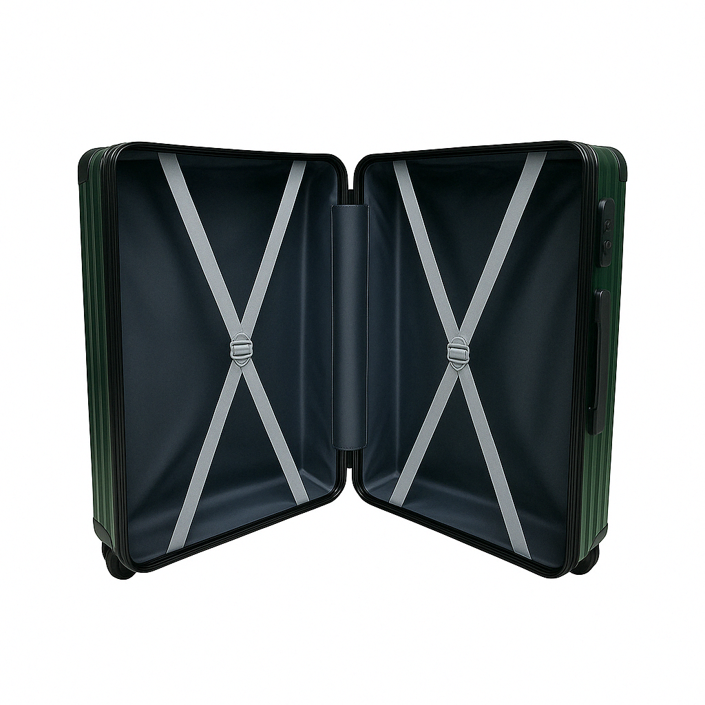 Turismo Dual Trolley Bags - Green 20" Cabin