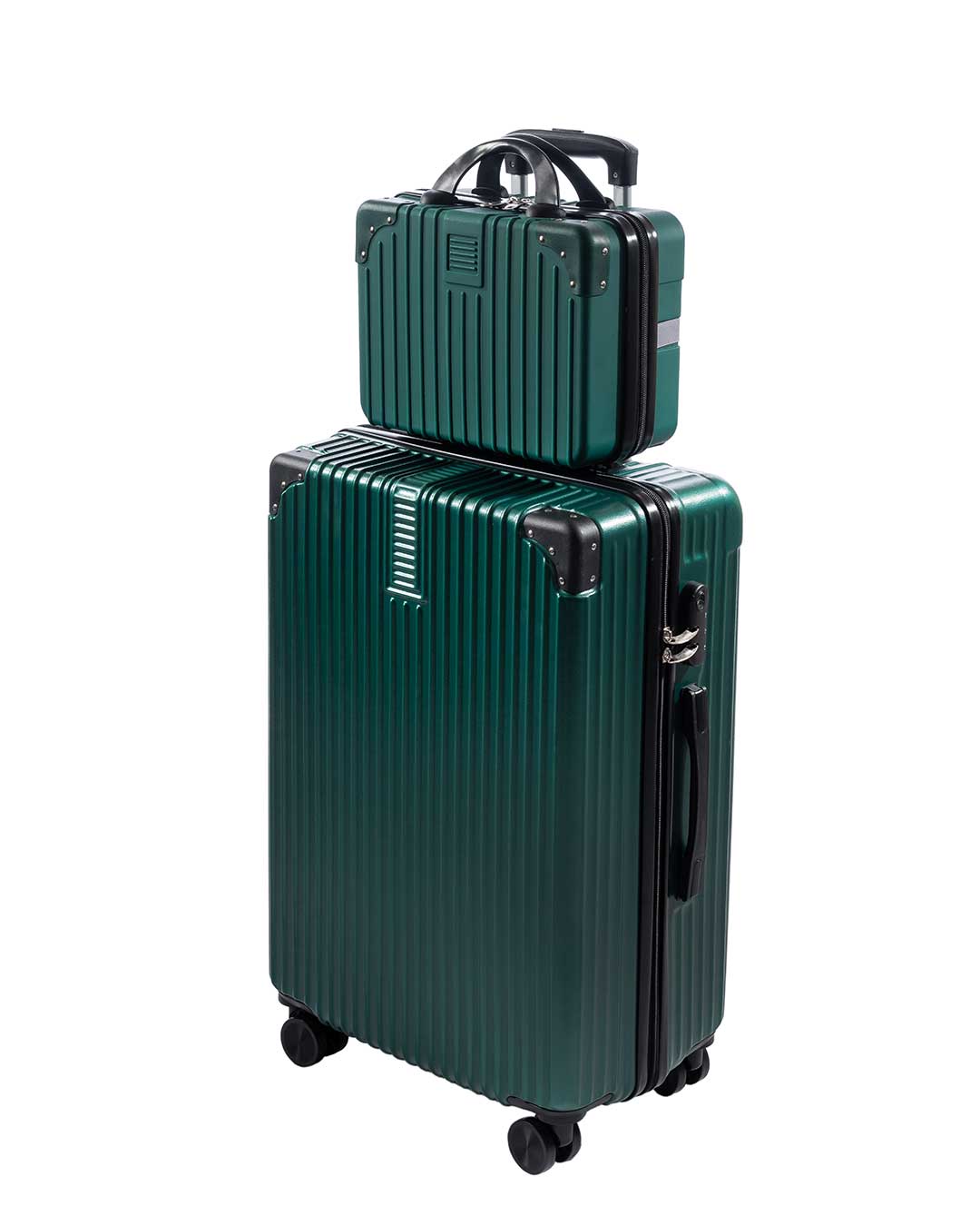 Turismo Dual Trolley Bags - Green 20" Cabin