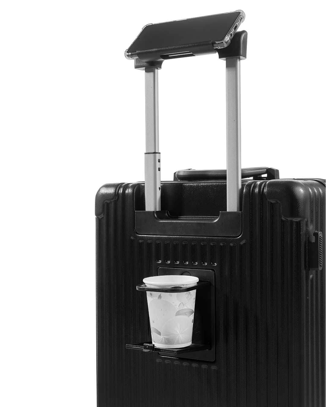Quest Aluminium Trolley Bag - Black 20" Cabin