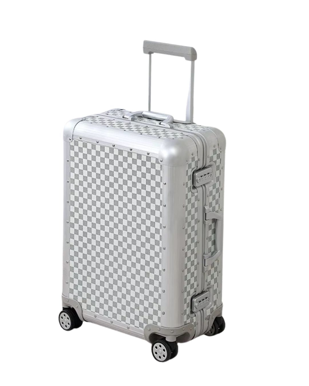Selection - Silver 20'' Box Material Cabin Suitcase