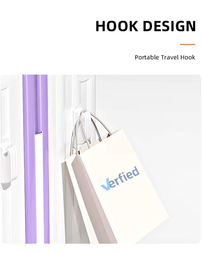 Spinner Trolley Bag - White Purple 20" Cabin