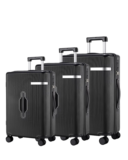 Marina Black - Set of 3 Trolley (20, 24 & 26 Inch)