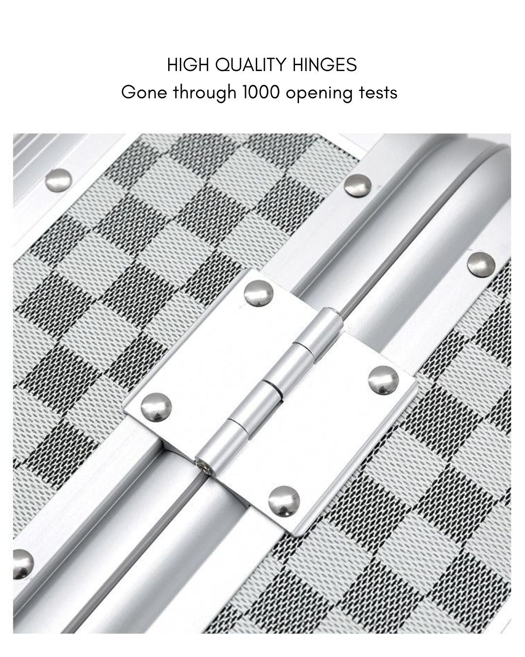 Selection - Silver 20'' Box Material Cabin Suitcase