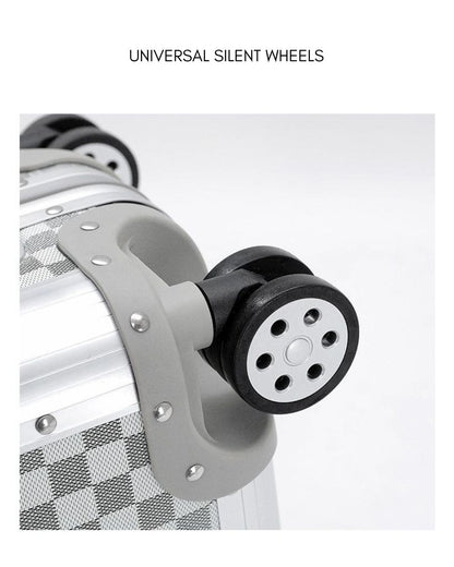 Selection - Silver 20'' Box Material Cabin Suitcase