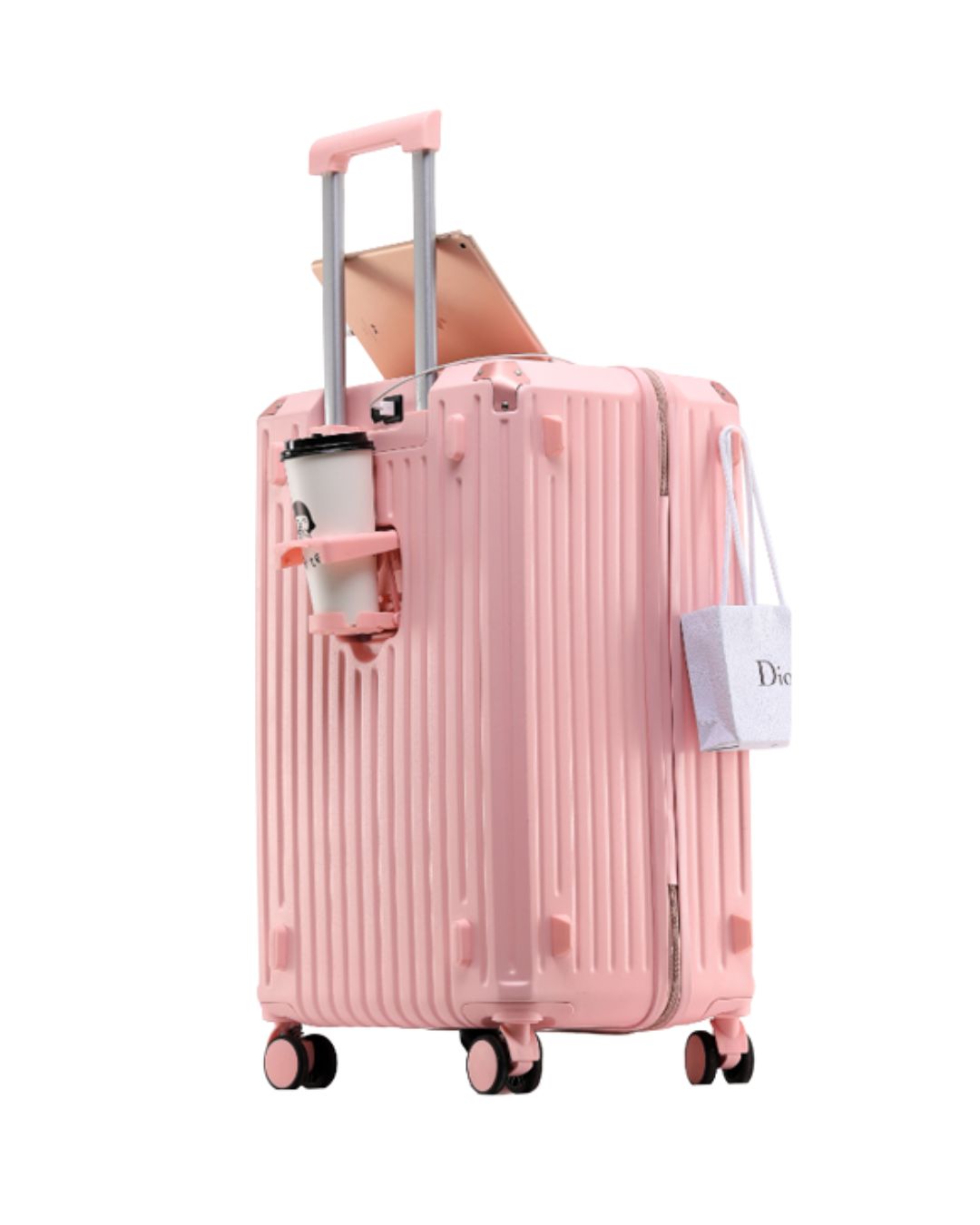 Vogue Lite - Pink 20" PC Cabin Trunk Trolley