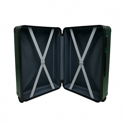 Turismo Dual Trolley Bags - Green 20" Cabin