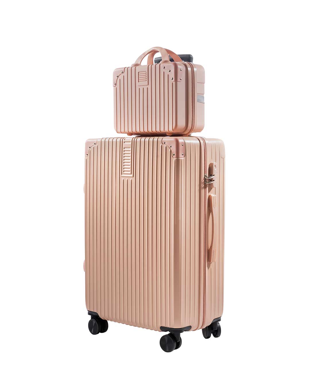 Turismo Dual Trolley Bags - Pink 24" Medium
