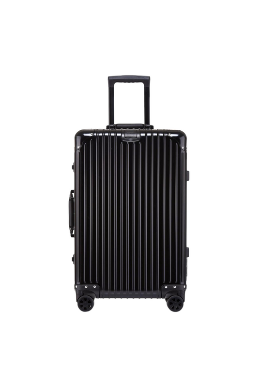 Black  Zipperless Autograph Full Aluminium Suitcase Premium Trolley Bag in India